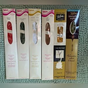 Vintage 1970’s Talon Zipper Collection - Assorted Colors. New, Old Stock